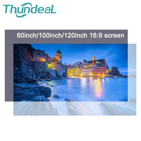 Thundeal 16:9 alto brillo reflectante para proyector pantalla 100 de 120 pulgadas de tela pantalla para Espon BenQ XGIMI proyector de casa ► Foto 1/6