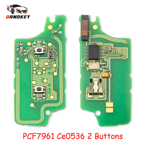 Dandkey remoto clave placa de circuito electrónico para Peugeot 407, 407, 307, 308 Citroen C2 C3 C4 Fob a Ce0536 433MHz ID46 Chip ► Foto 1/6