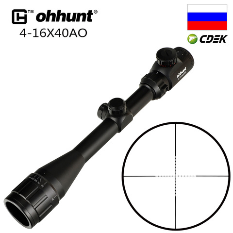 Ohhunt-mira para Rifle, 4X32 3-9X40 4-16X40 6-24X50, retícula de alambre, caza, de 1 pulgada visión óptica, visores de Tiro Táctico ► Foto 1/6