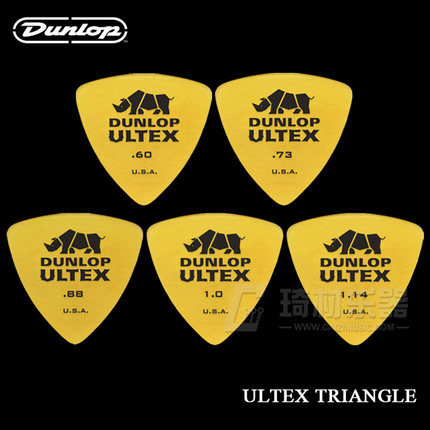 Dunlop Ultex triángulo de la guitarra púa mediador 0,6mm-1,14mm ► Foto 1/1