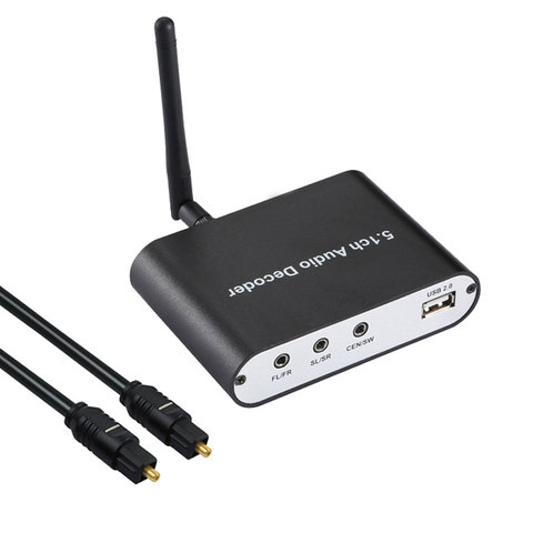 DA615 5.1CH decodificador de Audio Bluetooth 5,0 receptor DAC de Audio inalámbrico adaptador óptico Coaxial AUX USB disco jugar DAC DTS AC3 FLAC ► Foto 1/6