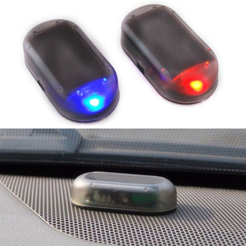 Lámpara de alarma de energía Solar falsa para coche, sistema de seguridad, advertencia, robo, Flash, intermitente, antirrobo, luz LED, 1 ud. ► Foto 1/6