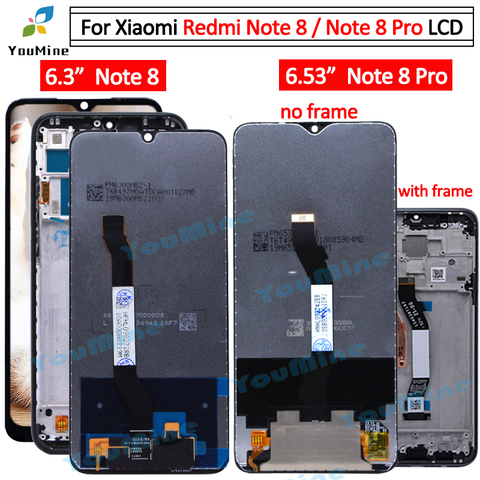 Para Xiaomi Redmi Nota 8 note8 pantalla lcd de montaje de digitalizador con pantalla táctil, piezas de sustitución para Redmi note 8 pro lcd ► Foto 1/6