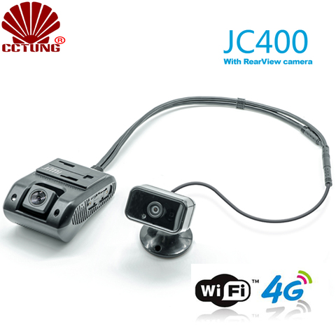 JC400-Dashcam de visión trasera inteligente, 4G, 1080P, vigilancia con vídeo en vivo, GPS, seguimiento y alarma de SOS por aplicación móvil ► Foto 1/6