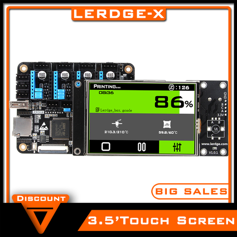 LERDGE-X Placa de impresora 3D 32bit para placa de control partes Placa base con STM32 ARM 32 bits placa base tmc2208 lv8729 TMC2209 ► Foto 1/6