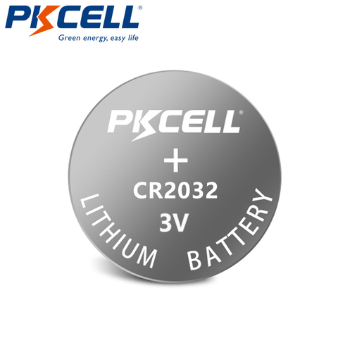 100 Uds PKCELL CR2032 batería CR 2032 BR2032 DL2032 SB-T15 EA2032C ECR2032 L2032 batería de litio de 3V pila de botón pila cr2032 ► Foto 1/6