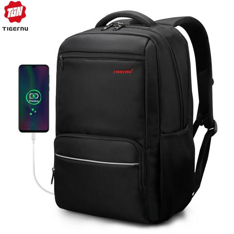 Tigernu Marca 15.6 pulgadas Portátil Mochila de Gran Capacidad de Nylon Impermeable Hombres Mujeres La Oficina de Mochilas bolsos de Escuela Unisex Mochila para Adolescentes ► Foto 1/5