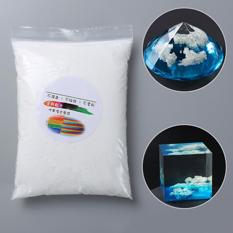 Relleno de nube blanca hecho a mano, accesorios de joyería epoxi de cristal, imitación de nube, barro, 80g por bolsa ► Foto 1/6