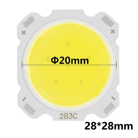 10 Uds. Lote de 3W/5W/7W/10W/12W/15W de alta potencia LED COB luz cuentas 28MM LED lámpara cuenta LED Bombilla Chip luz Downlight lámpara de diodo ► Foto 1/6