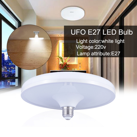 Ahorro de Energía E27 Bombilla Led 220V 20W 40W 60W 80W ampolla Bombilla lámpara Super brillante Lámpara UFO para casa almacén ► Foto 1/6