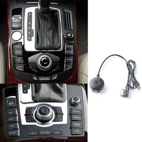 Cable receptor AUX Bluetooth para coche, adaptador USB para VW, Audi A4, A5, A6, Q5, Q7, S4, S5, entrada multimedia de Audio AMI, interfaz MDI #917 ► Foto 1/6