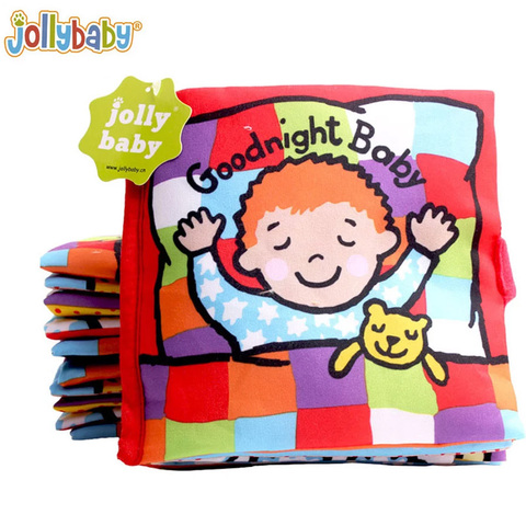 Jollybaby-Libros de tela suave para niños, libros educativos infantiles de actividades, juguetes para bebés ► Foto 1/5