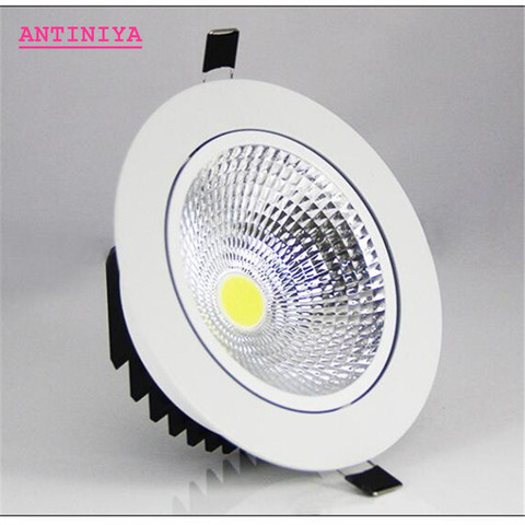 Super brillante apliques empotrados regulables LED COB Downlights 5W 7W 9W 12W 15W 18W LED Spot luces AC85-265V LED de decoración de la lámpara de techo ► Foto 1/6