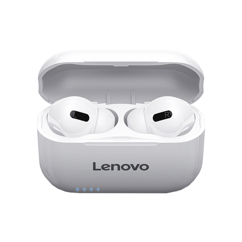 Lenovo-auriculares inalámbricos con bluetooth, dispositivo HiFi con micrófono, para teléfonos inteligentes Android e IOS ► Foto 1/6