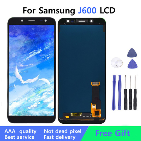 Pantalla LCD AMOLED 100% Original para Samsung Galaxy J6, 2022, J600F, J600G, piezas de repuesto y herramientas ► Foto 1/6