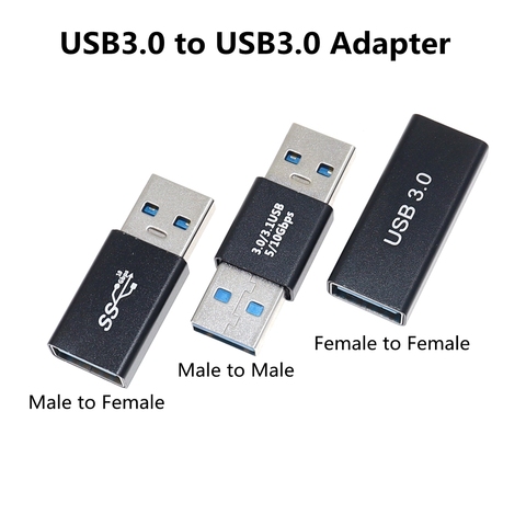 Conector adaptador USB 3,0, macho a hembra, convertidor macho-hembra, conector cambiador, duradero para PC y portátil, 1 Uds. ► Foto 1/6