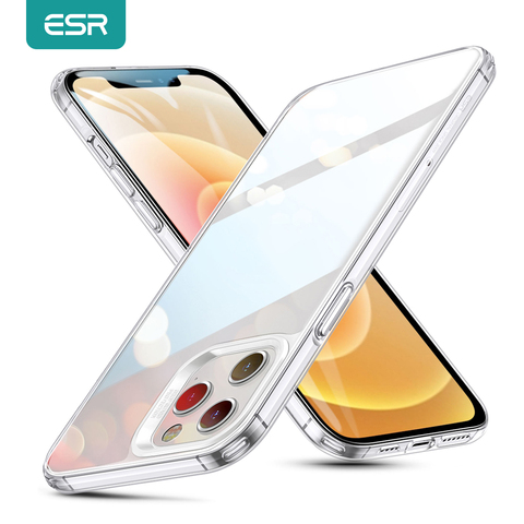 ESR-funda transparente de vidrio templado para iPhone, funda de teléfono para iPhone 12 /12 Pro /12 Pro Max, ECHO ► Foto 1/6