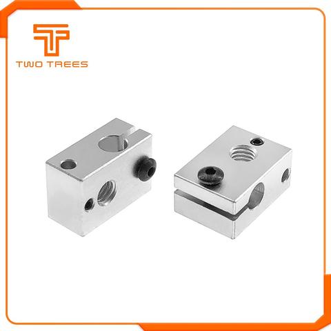 Bloque de calor de aluminio PT100V6 para extrusora E3D V6 j-head, accesorio HotEnd, piezas de impresora 3D de 23x16x12mm, versión oficial ► Foto 1/6