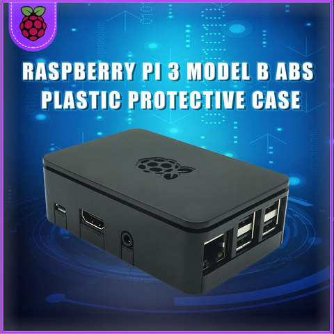 Raspberry pi 3b + funda, accesorios para raspberry pi 3, funda protectora negra con soporte de cámara para Raspberry pi 3b/3b + ► Foto 1/6