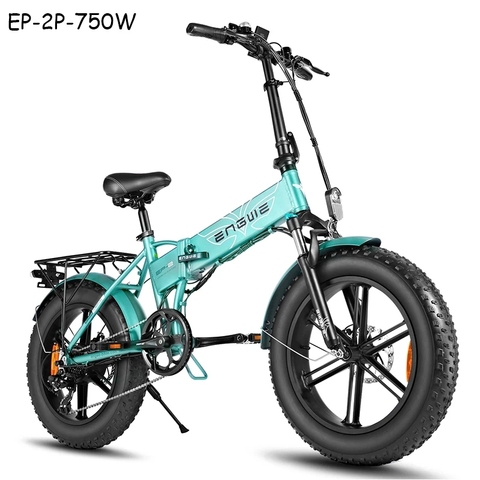 Bicicleta Eléctrica EP-2-750W, 20x4,0 pulgadas, 48V, 12,8a, 45 KM/H, potente Motor, neumático ancho, bicicleta de montaña y nieve ► Foto 1/6