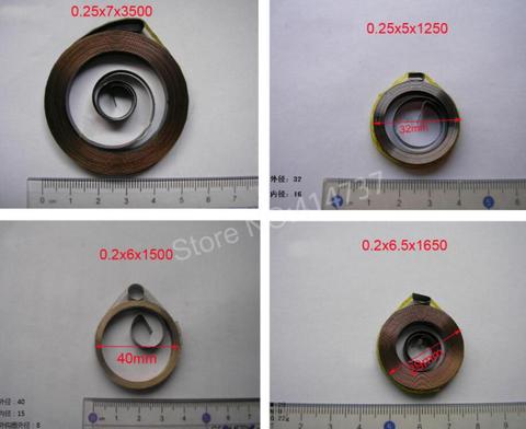 Resorte de bobina en forma de S, resorte grueso de 0,25-0,5mm de ancho, 5-8mm, espiral de alambre plano, muelles de fuerza constante, Estilo Espiral pequeños ► Foto 1/2