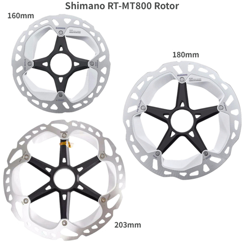 Shimano-disco de freno DEORE XT RT MT800, bloqueo central, tecnología ice, Rotor de bicicletas de montaña, 160mm, 180mm, 203mm ► Foto 1/4