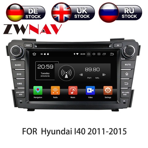 Android 10 4 + 128G REPRODUCTOR DE DVD navegador GPS para HYUNDAI I40 I-40 2011 - 2016 reproductor Multimedia grabadora de Radio Unidad Principal ► Foto 1/6