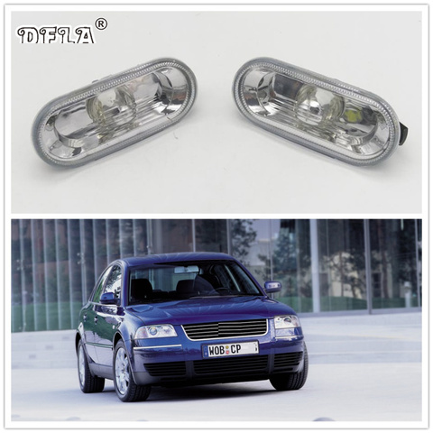 Uds para VW Passat B5 2001, 2002, 2003, 2004, 2005, 2006-estilo indicador lateral de señal de vuelta de luz de la lámpara repetidor ► Foto 1/6