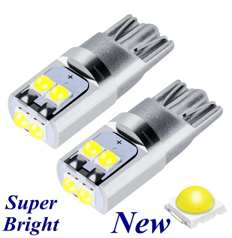 2 uds nuevo T10 W5W súper brillante Cree Chip LED cuña aparcamiento bombillas coche lámparas de lectura de cúpula WY5W 168 501 2825 Auto girar luces laterales ► Foto 1/6