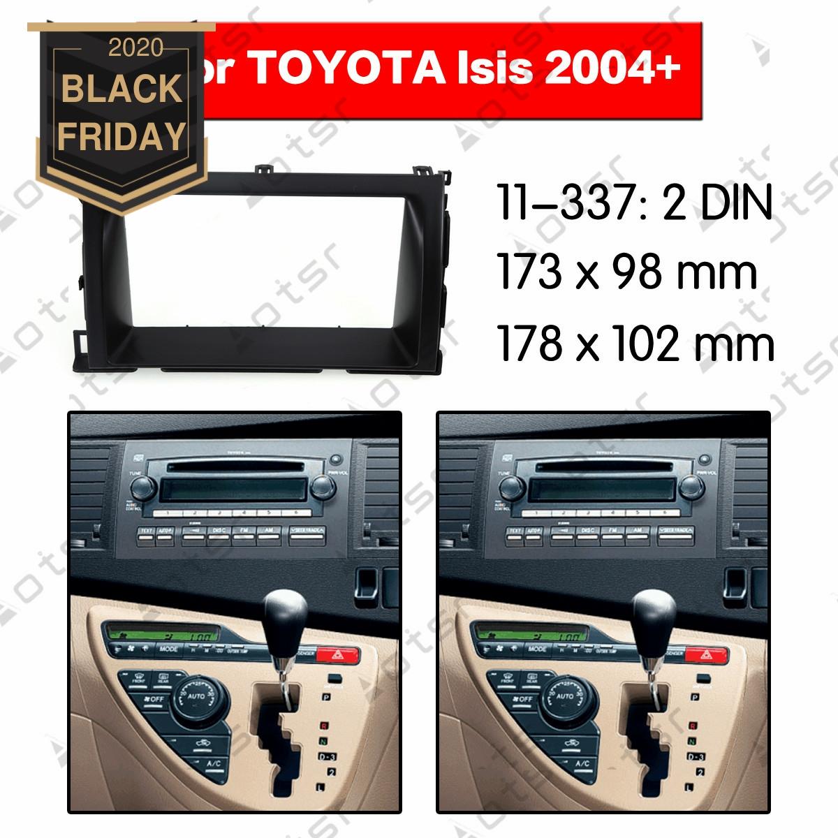 Placa de Panel estéreo Radio de coche Fascia Surround para TOYOTA Isis 2004 + Kit de montaje de DVD ► Foto 1/6