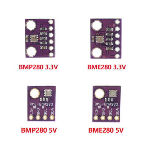 Sensor Digital de temperatura, humedad, módulo de presión barométrica, 3,3 V 5V BMP280 BME280 1,8-5V I2C SPI ► Foto 1/6