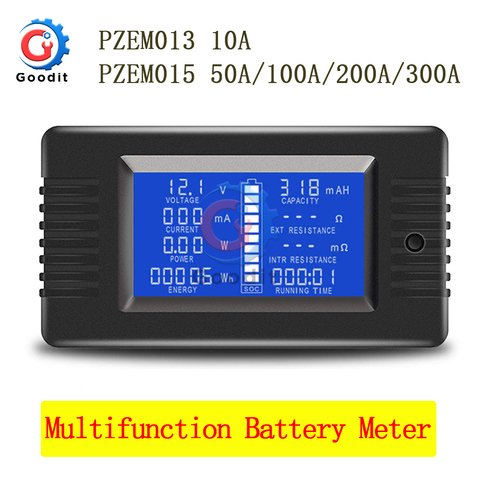 PZEM-voltímetro multifunción DC 0-200V 300A, amperímetro, probador de batería de coche, resistencia a la capacidad, monitor de voltaje eléctrico ► Foto 1/6