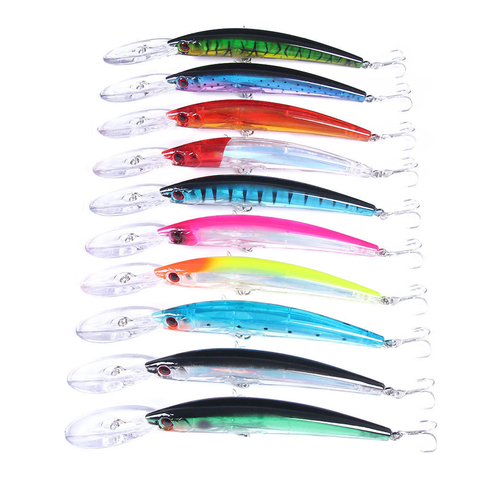 1 Uds flotante gran pececillo de señuelo de pesca Wobblers 17cm 23,5g cebo Artificial duro Crankbait bajo Trolling pescar lucios carpas y abordar ► Foto 1/6