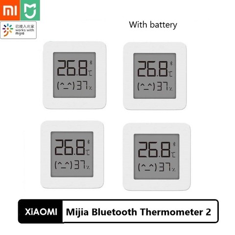 XIAOMI-termómetro Digital Mijia 2, inalámbrico por Bluetooth, higrómetro eléctrico inteligente, funciona con la aplicación Mijia ► Foto 1/6