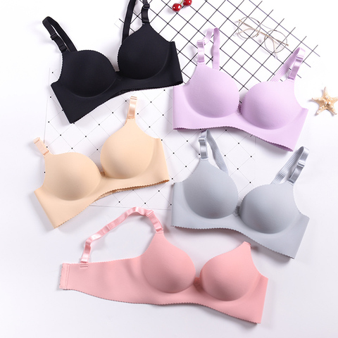 Las mujeres ropa interior Sexy sujetador Lencería sujetadores push-up Bralette sin aros belleza profunda U sujetador ropa interior ► Foto 1/6