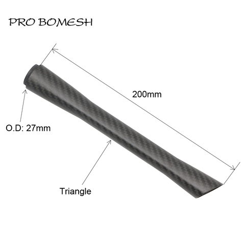 Pro Bomesh 16g triángulo cono tubo de carbono de 20cm de agarre de componente de edificio con varillas de reparación DIY accesorio vacío ► Foto 1/6
