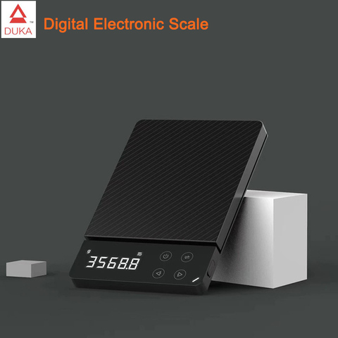 En Stock ATuMan DUKA ES1 0-3KG/8KG hogar LCD balanza electrónica Digital Multi-función HD retroiluminada electrónicos comida escalas ► Foto 1/4