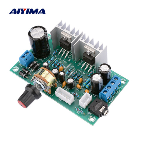 Aiyima Amplificadores audio AC DC 12 V tda2030 potencia Amplificadores 2.0 15wx2 puro tda20 tablero del amplificador diy para el hogar teatro ► Foto 1/6