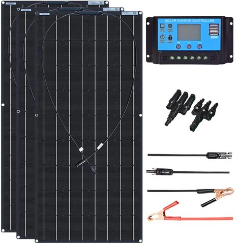 BOGUANG-kit completo de paneles solares, célula de pelador solar de 120w, 240w, 360w, 480w, 600w, 720w y w para batería de 12V y 24v, para casa, coche, barco y Yate ► Foto 1/6