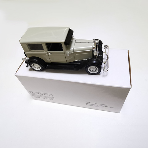 Pontiac-Coche de juguete Vintage de aleación fundido a presión, modelo clásico, colección de coches Retro, vehículo de juguete con caja Original para decoración, 1/32 ► Foto 1/6