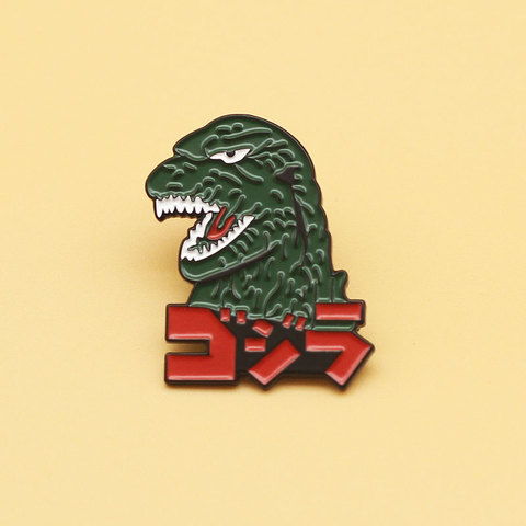 Broche de dinosaurio y alfileres esmaltados para hombre y mujer, regalos de joyería de moda, insignias de solapa de película de anime, novedad ► Foto 1/6