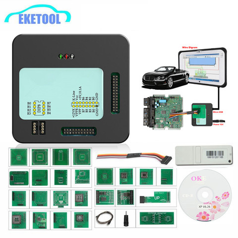 XPROG-herramienta de programación V6.26 V6.17/V6.12/V5.55/5,84/V5.86 XPROG-M 6,12 ECU, programador de caja de Metal, actualización de X-PROG EEPROM ► Foto 1/6