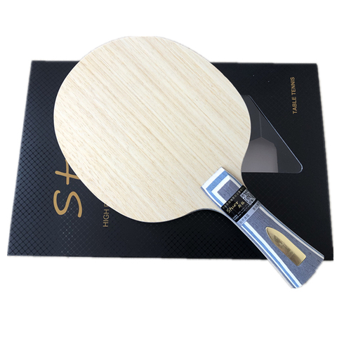 Stuor nuevo agarre 7Ply arilato fibra de carbono Tenis de Mesa hoja de Ping Pong ligero raqueta tenis accesorios de mesa de oro ► Foto 1/6
