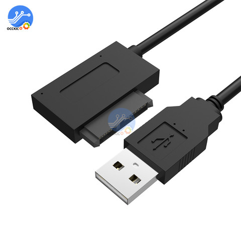 Convertidor de Cable óptico para ordenador portátil, convertidor de Cable USB 2,0 a 7 + 6 De 13 pines para disco duro Delgado SATA, CD/DVD Rom ► Foto 1/6