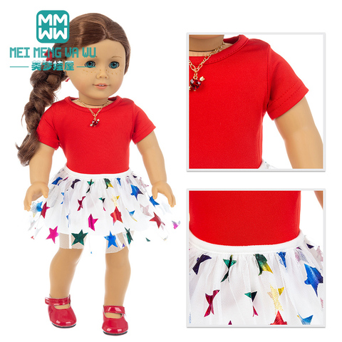 Se adapta a 45 cm accesorios de ropa de muñeca americana vestidos de moda, abrigos, jeans regalo de niña ► Foto 1/6