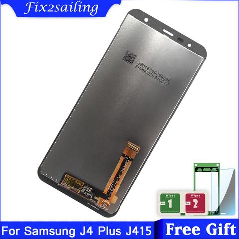 Pantalla LCD ORIGINAL Super AMOLED para Samsung Galaxy J4 Plus J415 SM-J415F J415FN, repuesto de ensamblaje de digitalizador con pantalla táctil ► Foto 1/6