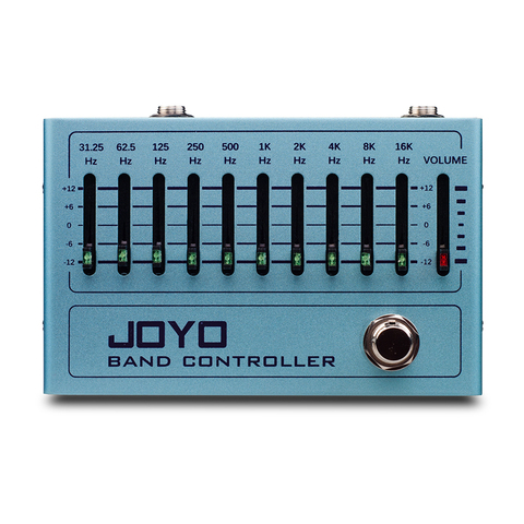 JOYO-controlador de banda de R-12, ecualizador, Pedal EQ de 10 bandas para guitarra eléctrica, bajo, efecto Pedal, 31,25Hz a 16kHz, Bypass verdadero ► Foto 1/6