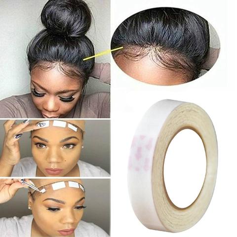 Cinta adhesiva de cola doble cara para extensión de cabello, rollo de encaje de 3,0 metros, herramienta para extensiones de cabello de trama de piel ► Foto 1/6