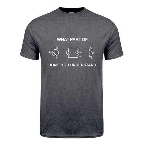 Ingeniero Eléctrico T camisa de los hombres de verano de algodón de manga corta divertido ingeniería camisetas Sarcasm genial hombre Camiseta regalo JL-102 ► Foto 1/6