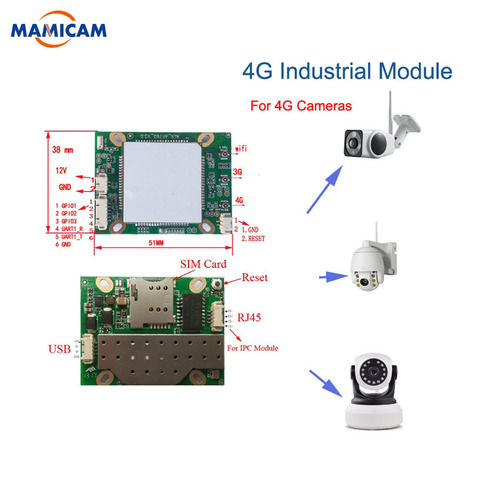 Módulo 3G 4G para cámara inalámbrica, 3G, 4G, IP, Wifi, cctv, cámara 3G, 4G, módulo de monitoreo para cámara al aire libre ► Foto 1/6